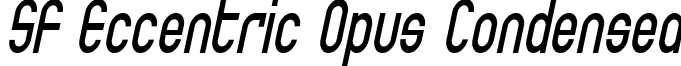 SF Eccentric Opus Condensed font - SF Eccentric Opus Condensed Oblique.ttf
