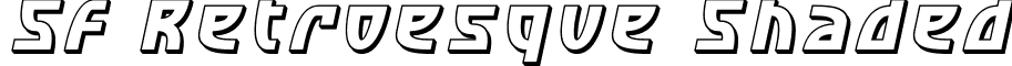 SF Retroesque Shaded font - SF Retroesque Shaded Oblique.ttf