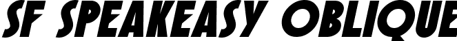 SF Speakeasy Oblique font - SF Speakeasy Oblique.ttf