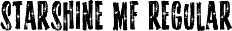 Starshine MF Regular font - starm.ttf
