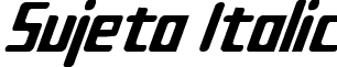 Sujeta Italic font - SujetaItalic.ttf