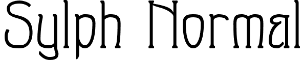 Sylph Normal font - Sylph.ttf