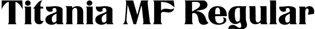 Titania MF Regular font - titam.ttf