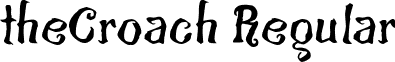 theCroach Regular font - thecroach.ttf