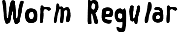 Worm Regular font - Worm____.ttf