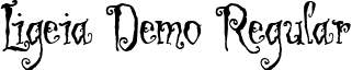 Ligeia Demo Regular font - LIGED___.TTF