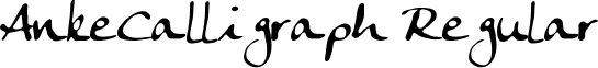 AnkeCalligraph Regular font - ankecalligraph.ttf