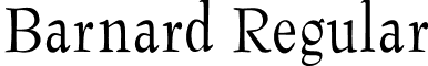 Barnard Regular font - Barnard.ttf