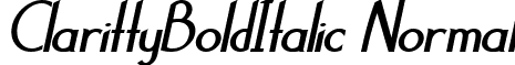 ClarittyBoldItalic Normal font - claritbi.ttf