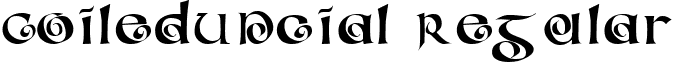 CoiledUncial Regular font - COILED.TTF