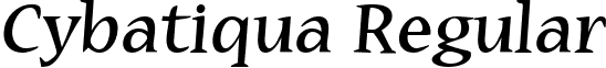 Cybatiqua Regular font - Cybatiqua.ttf
