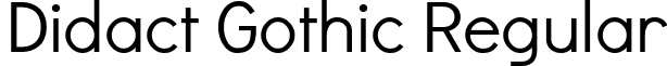 Didact Gothic Regular font - DidactGothic.ttf