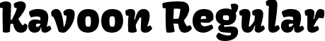 Kavoon Regular font - Kavoon-Regular.otf