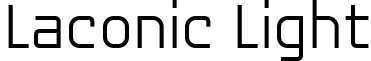 Laconic Light font - Laconic_Light.otf
