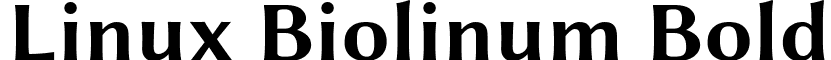 Linux Biolinum Bold font - LinBiolinum_RBah.ttf