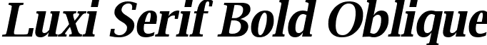 Luxi Serif Bold Oblique font - luxirbi.ttf