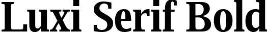 Luxi Serif Bold font - luxirb.ttf