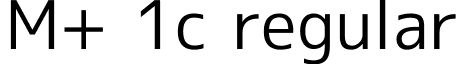 M+ 1c regular font - mplus-1c-regular.ttf