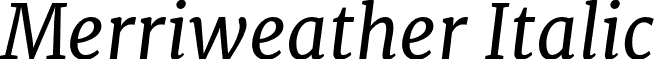 Merriweather Italic font - Merriweather-Italic.otf