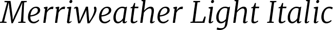 Merriweather Light Italic font - Merriweather-LightItalic.otf