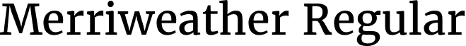 Merriweather Regular font - Merriweather-Regular.ttf