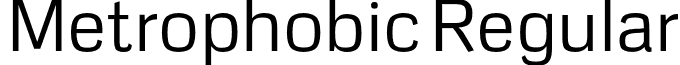 Metrophobic Regular font - Metrophobic.otf