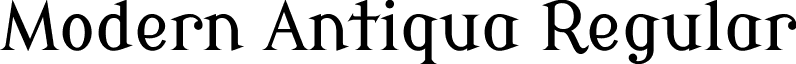 Modern Antiqua Regular font - ModernAntiqua-Regular.ttf