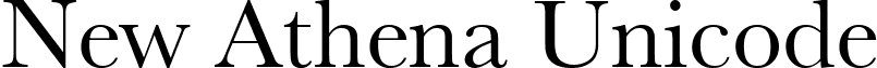 New Athena Unicode font - new_athena_unicode.ttf