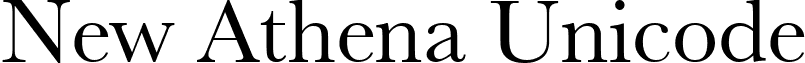 New Athena Unicode font - newathu.ttf