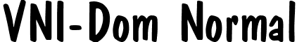 VNI-Dom Normal font - vni.common.VDOMCAS.ttf