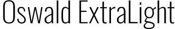 Oswald ExtraLight font - Oswald-ExtraLight.ttf