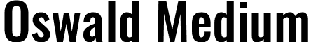 Oswald Medium font - Oswald-Medium.ttf