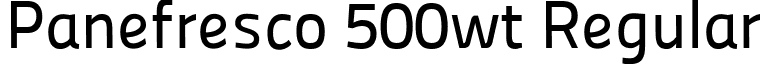 Panefresco 500wt Regular font - Panefresco500wtRegular.ttf
