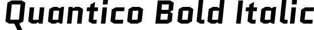 Quantico Bold Italic font - Quantico-BoldItalic.otf