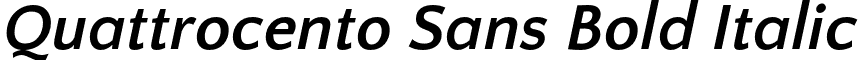 Quattrocento Sans Bold Italic font - QuattrocentoSans-BoldItalic.otf