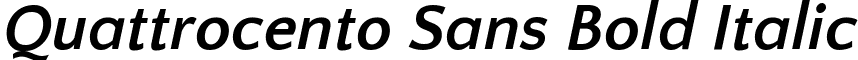Quattrocento Sans Bold Italic font - QuattrocentoSans-BoldItalic.ttf
