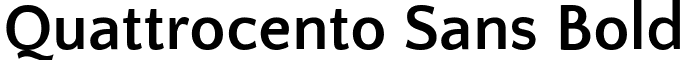 Quattrocento Sans Bold font - QuattrocentoSans-Bold.ttf
