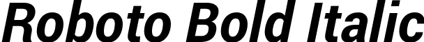 Roboto Bold Italic font - Roboto-BoldItalic.ttf