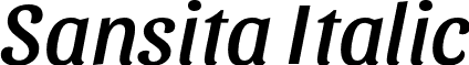 Sansita Italic font - Sansita-Italic.otf