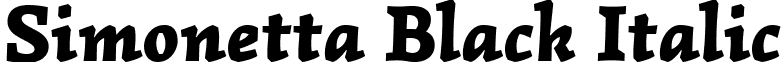 Simonetta Black Italic font - Simonetta-BlackItalic.ttf