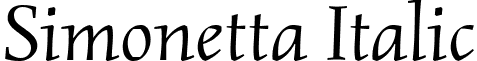 Simonetta Italic font - Simonetta-Italic.ttf