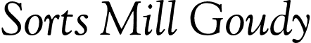 Sorts Mill Goudy font - GoudyStM-Italic.otf