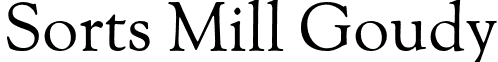 Sorts Mill Goudy font - GoudyStM.otf