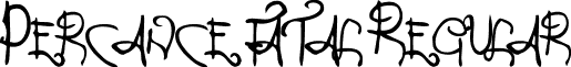 Percance Fatal Regular font - Percance Fatal.ttf