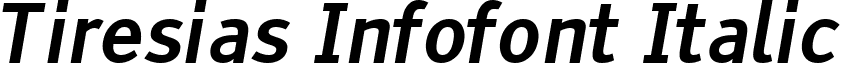 Tiresias Infofont Italic font - Tiresias_Infofont_Italic.ttf