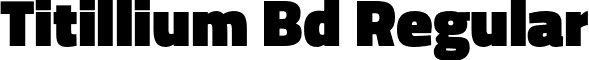 Titillium Bd Regular font - Titillium-Black.otf