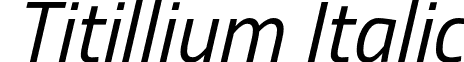 Titillium Italic font - Titillium-RegularItalic.otf