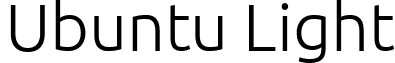 Ubuntu Light font - Ubuntu-L.ttf