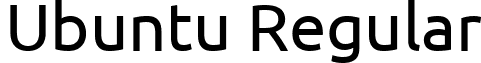 Ubuntu Regular font - Ubuntu-Regular.ttf
