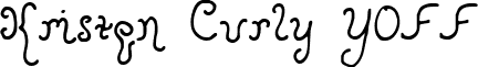 Kristen Curly YOFF font - KristenCurlyYOFF.ttf